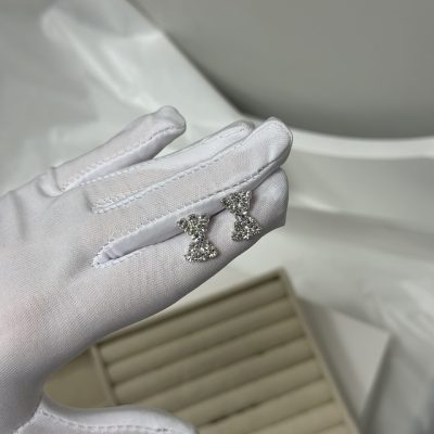 Сережки вечірні святкові зі стразами камінням кульки