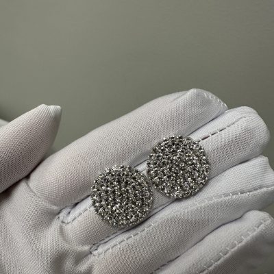 Сережки вечірні святкові зі стразами камінням кульчики