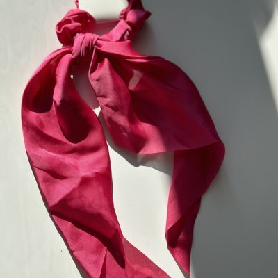 Гумка твілі гумка для волосся хусткою рожева малинова
